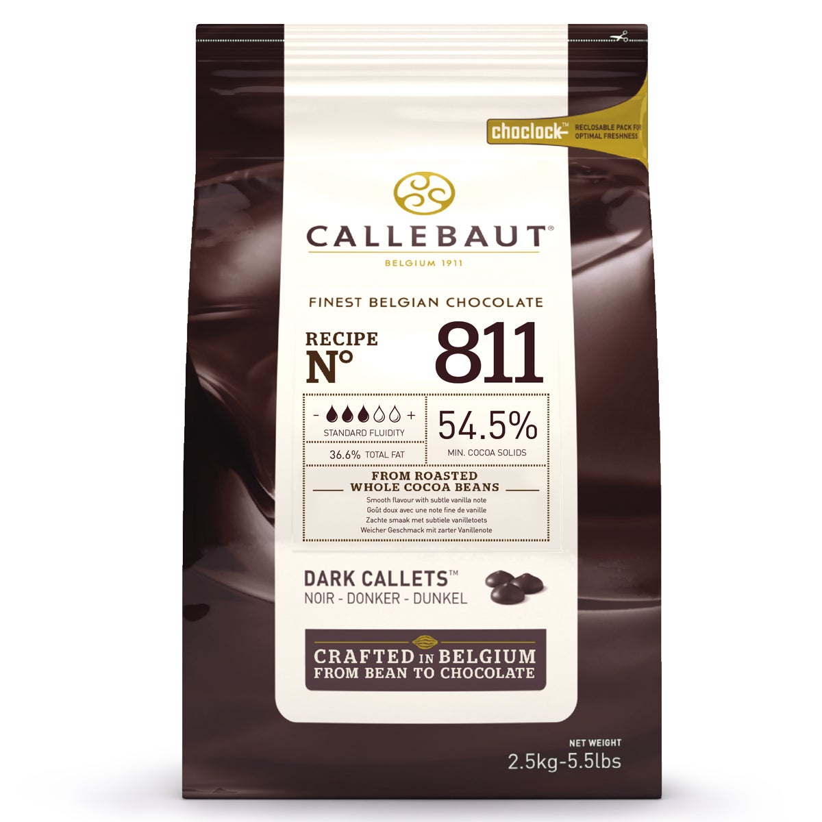 Callebaut Chocolade Callets Puur 2,5 kg