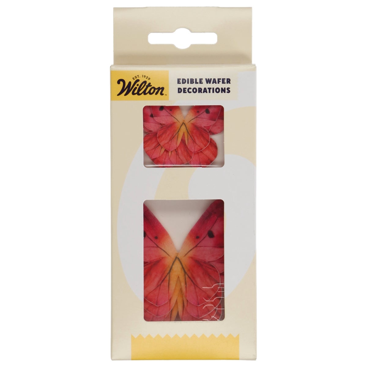 Wilton Eetbare Papieren Decoraties Vlinders Ombre Roze set/8